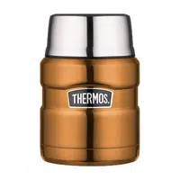 Thermos Style Termoska na jedlo so skladacou lyžicou a šálkou - medená 470 ml