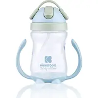 KikkaBoo Hrnček so silikónovou slamkou 300 ml 12m+ Blue