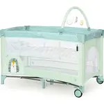 Asalvo COMPLET DUO cestovná postieľka s druhým dňom a hrazdičkou, hedgehog