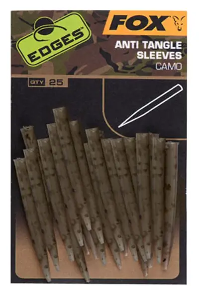 Fox edges prevleky camo anti tangle sleeves - l 25 ks