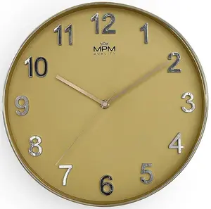 MPM Quality Nástenné hodiny Golden Simplicity E01.4163.80