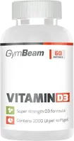 GYMBEAM Vitamin D3 2000 IU, bez príchute 120 mäkkých kapsúl