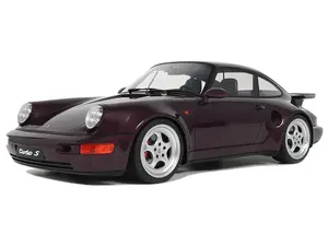 1992 Porsche 911 (964) Turbo S Purple Metallic 1/12 Model Car by GT Spirit