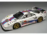 Ferrari F40 LM 23 "Martini Racing" White with Graphics and Gold 5 Spoke Rims "Mythos Series" Limited Edition to 110 pieces Worldwide 1/18 Model Car b