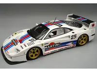 Ferrari F40 LM 23 "Martini Racing" White with Graphics and Gold 5 Spoke Rims "Mythos Series" Limited Edition to 110 pieces Worldwide 1/18 Model Car b