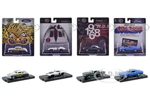 "Auto-Drivers" Set of 4 pieces in Blister Packs Release 122 Limited Edition to 9600 pieces Worldwide 1/64 Diecast Model Cars by M2 Machines