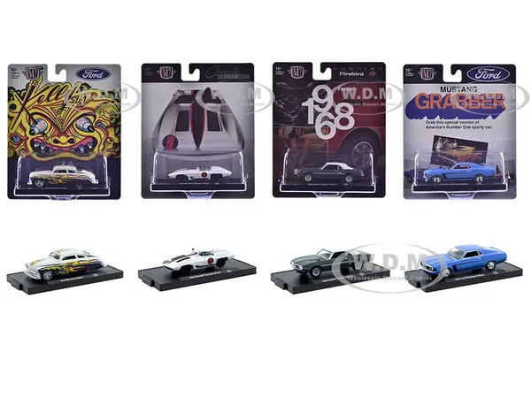 "Auto-Drivers" Set of 4 pieces in Blister Packs Release 122 Limited Edition to 9600 pieces Worldwide 1/64 Diecast Model Cars by M2 Machines