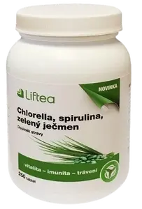LIFTEA Chlorella/Spirulina/Zelený ječmen 250 tablet