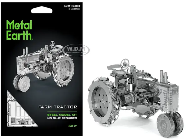 Model Kit Farm Tractor (Challenging Difficulty) Steel Model by Metal Earth