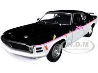 1970 Ford Mustang BOSS 429 "Pro Street" Black and Gray with Graphics Limited Edition to 6650 pieces Worldwide 1/24 Diecast Model Car by M2 Machines