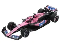 Alpine A523 31 Esteban Ocon "BWT" Formula One F1 Saudi Arabian GP (2023) with Acrylic Display Case 1/18 Model Car by Spark