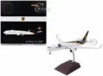 Boeing 767-300F Commercial Aircraft "UPS Worldwide Services" (N323UP) White with Brown Tail "Gemini 200 - Interactive Series" 1/200 Diecast Model Air