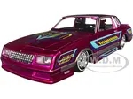 1986 Chevrolet Monte Carlo SS Lowrider Pink Metallic with Graphics "Lowriders" Series 1/24 Diecast Model Car by Maisto