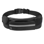 Outdoor Sports Waterproof Fanny Pack Running Belt Bag Waist Bag - Black