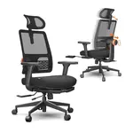 NEWTRAL MagicH-BP Ergonomic Chair with Footrest Black
