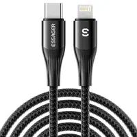 ESSAGER PD29W Fast Charging Data Cable Type-C to Lightning 480Mbps Transfer Rate for iPhone 14 13 12 Pro Max 2m Cable