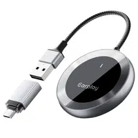 DriFox A20 Wired to Wireless Carplay Adapter Plug & Play Auto-Connect 5.8GHz Fast Data Transmission Voice Assistant