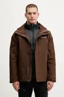 Outdoorová bunda Columbia Element Blocker hnědá barva, 2090122