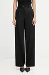 Kalhoty Fiorucci Wide Leg Tailored Wool