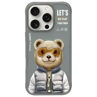 Zadní kryt NIMMY case COOL&CUTE 2.0 Bear pro Apple iPhone 16 Pro, šedá