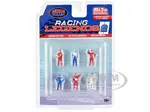 "Racing Legends 2" 6 piece Diecast Set (6 Driver Figures) Limited Edition to 4800 pieces Worldwide 1/64 Scale Models by American Diorama