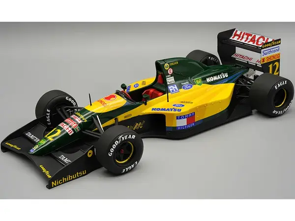 Lotus 107 12 Johnny Herbert Formula One F1 "Belgian GP" (1992) Limited Edition to 90 pieces Worldwide "Mythos Series" 1/18 Model Car by Tecnomodel