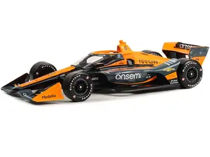 Dallara IndyCar 6 Felix Rosenqvist / Arrow McLaren Onsemi (Road Course Configuration) "NTT IndyCar Series" 1/18 Diecast Model Car by Greenlight