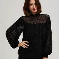 Shirts with fluffy sleeves