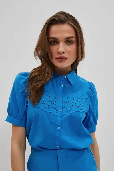 WOMEN'S SHIRT L-KO-4040 FRESH BLUE