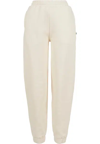 Women's organic balloon sweatpants with high waist whitesand