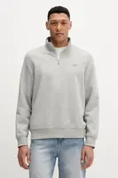 Mikina Dickies Oakport Quarter Zip Heather Grey