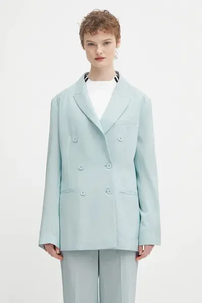 Vlnené sako Fiorucci Double Breasted