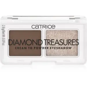 Catrice Diamond Treasures duo očné tiene odtieň 01 Hazel Spark 2.8 g
