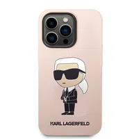 Zadní kryt Karl Lagerfeld Liquid Silicone Ikonik NFT pro Apple iPhone 15 Pro Max, pink