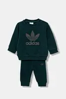 Dětská tepláková souprava adidas Originals zelená barva, JY0140