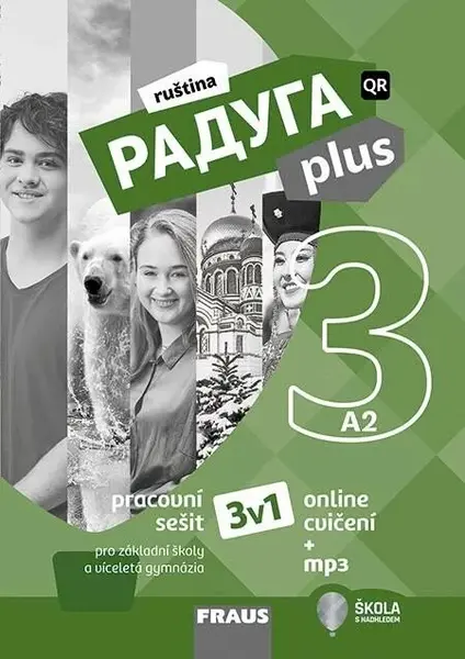 Raduga plus 3 pro ZŠ a víceletá gymnázia - Hybridní pracovní sešit 3v1 (Defekt)