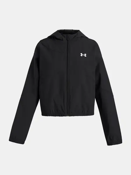 Under Armour UA Rival Woven HD Jacket-BLK Girls' Jacket - Girls