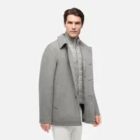 Grey Men's Coat Geox Monreale - Men's