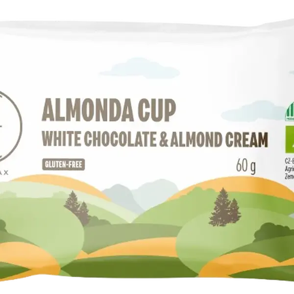 BRAINMAX Almonda Cup BIO Čokokošíček s mandľovým krémom 60 g