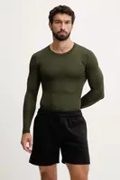 Sportovní tričko s dlouhým rukávem adidas Performance Techfit Compression zelená barva, JX2560