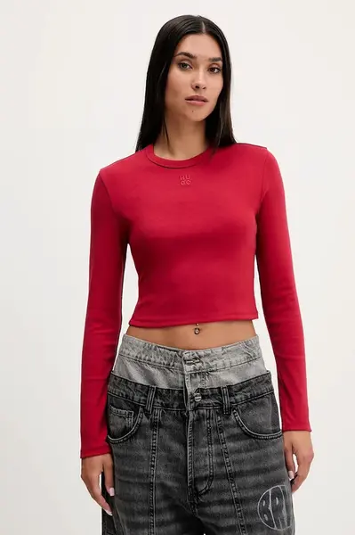 Tričko s dlouhým rukávem HUGO Dafilomena_3