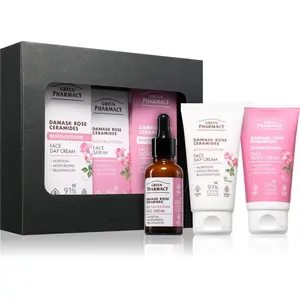 Green Pharmacy Damask Rose & Ceramides Set dárková sada pro dokonalou pleť