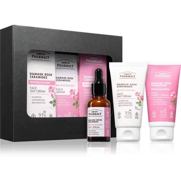 Green Pharmacy Damask Rose & Ceramides Set dárková sada pro dokonalou pleť