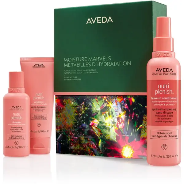 Aveda Holiday Moisture Marvels: Nutriplenish™ Hydrating Essentials Light vánoční dárková sada na vlasy