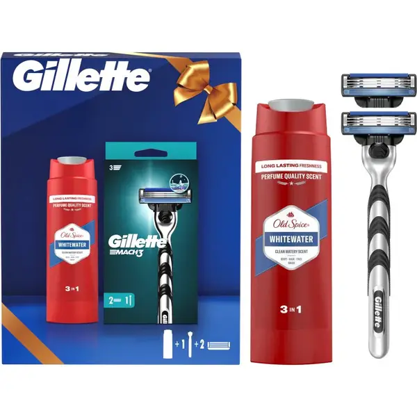Gillette Whitewater + Mach3 Gift Set dárková sada pro muže