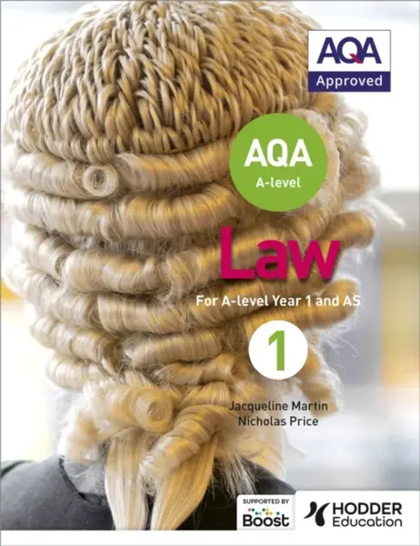 AQA A-level Law for Year 1/AS - Martin Jacqueline, Nicholas Price