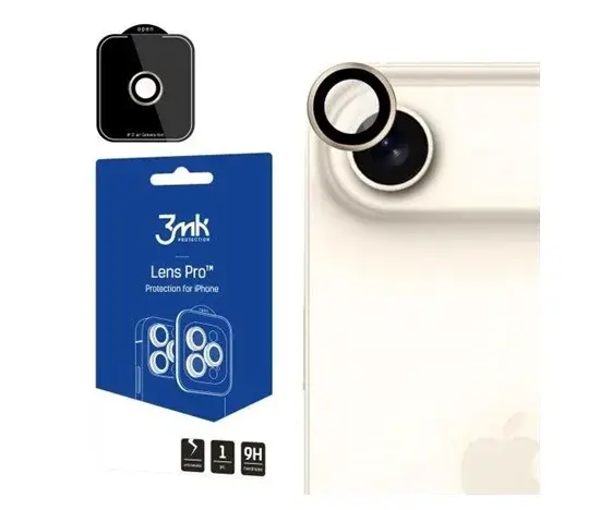 Ochrana kamery 3mk Lens Protection PRO pro Apple iPhone 17, titanium gold