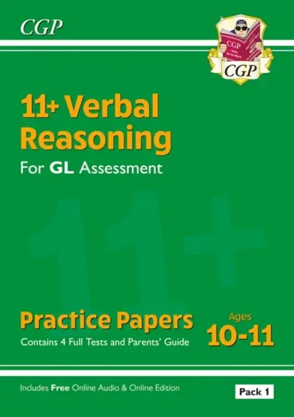 11+ GL Verbal Reasoning Practice Papers: Ages 10-11 - Pack 1 (with Parents' Guide & Online Ed) - CGP Books