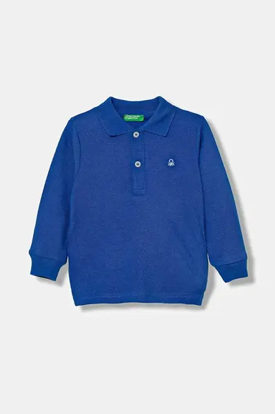 Dětská bavlněná polokošile United Colors of Benetton
