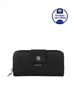 Vuch Veľká dámska peňaženka na čiernom zipsu Huntress